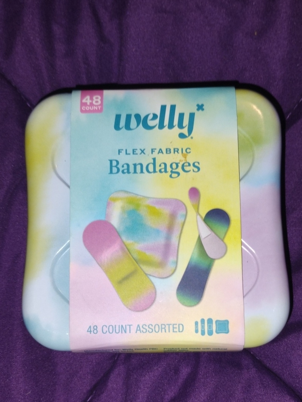 Welly Flex Fabric Bandages - Assorted Tie-Dye Colors